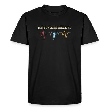 Calisthenics Fitness Training Pull Up Pull Up Pull-Ups - Men's Premium Organic T-Shirt - black - Front - Nico (187cm)