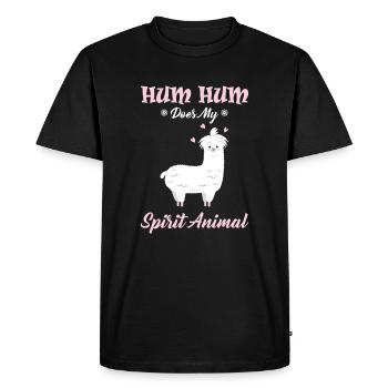 Alpaca Lama Saying for Alpaca Tours Alpaca Breeder - Men's Premium Organic T-Shirt - black - Front - Nico (187cm)