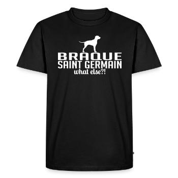 BRAQUE SAINT GERMAIN quoi d’autre Chiens Wilsigns - T-shirt Premium bio Homme - noir - Devant - Nico (187cm)