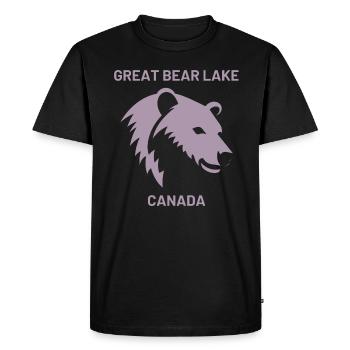 Great Bear Lake Silhouette Design - Vacances à Cana - T-shirt Premium bio Homme - noir - Devant - Nico (187cm)