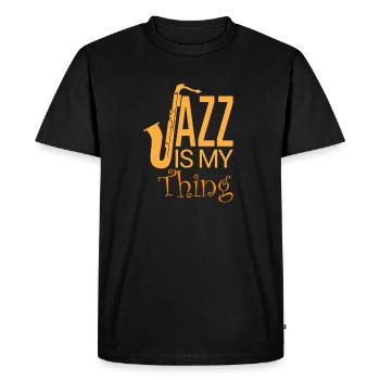Jazz - My Passion - T-shirt Premium bio Homme - noir - Devant - Nico (187cm)