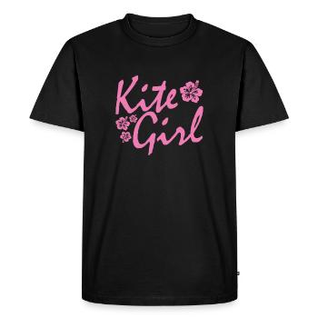 Kite Surfing Kite Girl - T-shirt Premium bio Homme - noir - Devant - Nico (187cm)