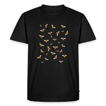Beekeeper Bees Honey - Men's Premium Organic T-Shirt - black - Front - Nico (187cm)