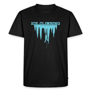 Escalade sur glace Sports extrêmes Escalade sur glace - T-shirt Premium bio Homme - noir - Devant - Nico (187cm)