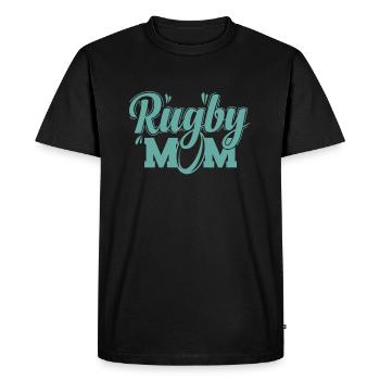 Rugby Mom Football Sport Player Fans - Men's Premium Organic T-Shirt - black - Front - Nico (187cm)