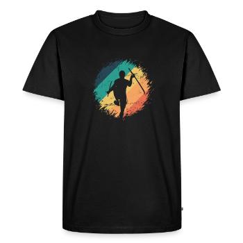 Krabi Krabong Martial Arts Sport Thailand - Men's Premium Organic T-Shirt - black - Front - Nico (187cm)