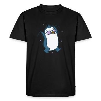 Penguin Antarctica Bird Animal - Men's Premium Organic T-Shirt - black - Front - Nico (187cm)
