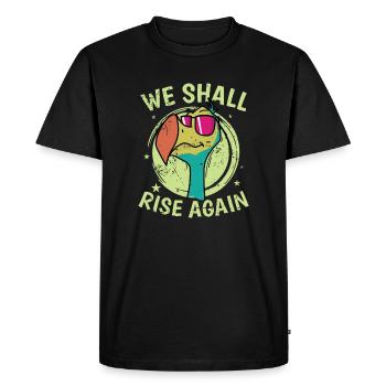 We Shall Rise Again Oiseau de Maurice - T-shirt Premium bio Homme - noir - Devant - Nico (187cm)
