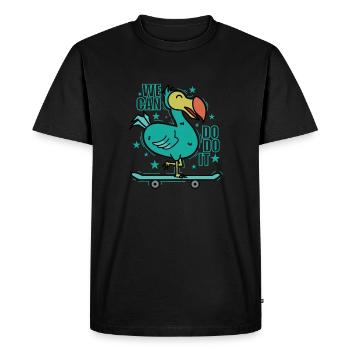 Nous pouvons le faire Nous pouvons le faire Oiseau Maurice - T-shirt Premium bio Homme - noir - Devant - Nico (187cm)