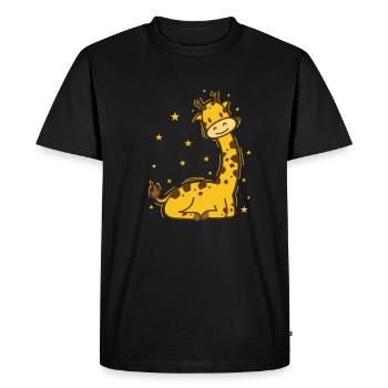 Safari du parc animalier du zoo de girafes mignonnes - T-shirt Premium bio Homme - noir - Devant - Nico (187cm)