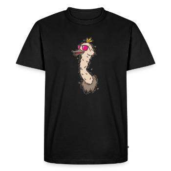 cool bouquet with sunglasses ratite - Men's Premium Organic T-Shirt - black - Front - Nico (187cm)