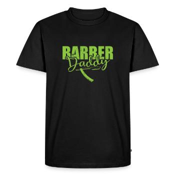 Papa Coiffeur Profession Coiffure - T-shirt Premium bio Homme - noir - Devant - Nico (187cm)