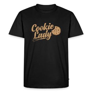Biscuit Lady Gâteau de confiserie - T-shirt Premium bio Homme - noir - Devant - Nico (187cm)