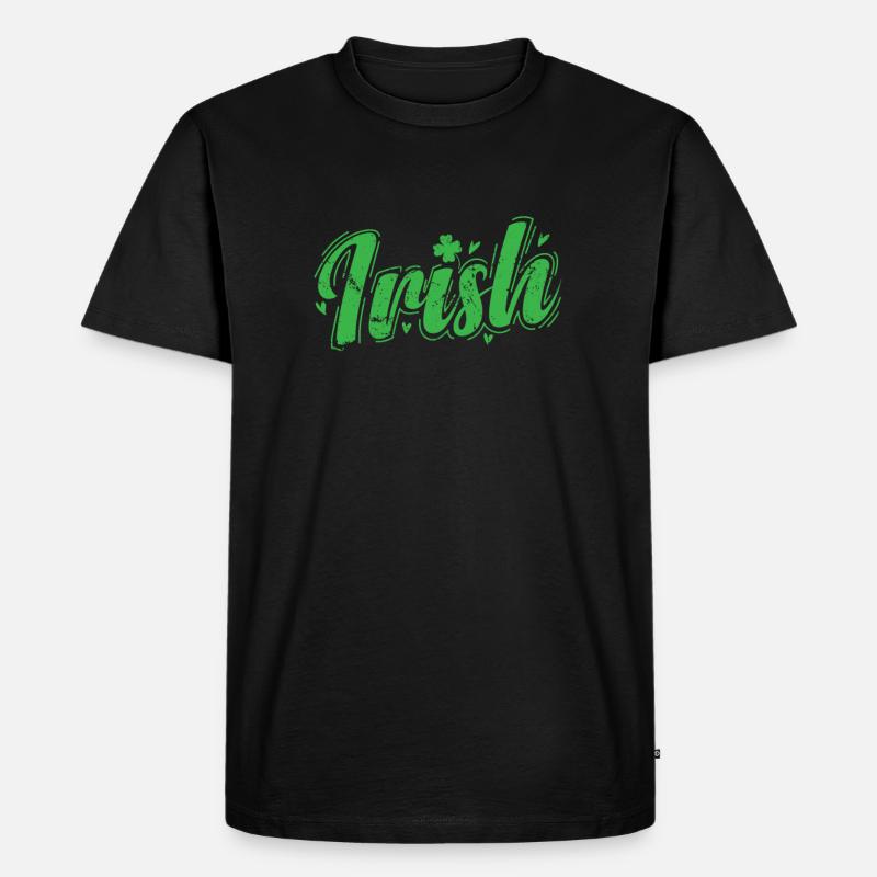 Irish St. Patricks Day Beer - Männer Premium Bio T-Shirt - Schwarz