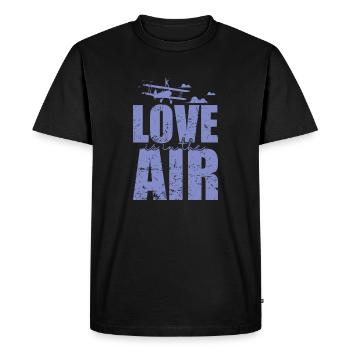 Love is in the Air Wing Walker Hobby - Men's Premium Organic T-Shirt - black - Front - Nico (187cm)