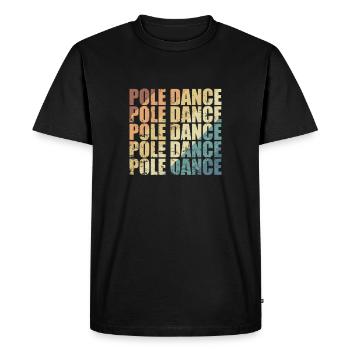 Pole Dance Stange Balance - Men's Premium Organic T-Shirt - black - Front - Nico (187cm)
