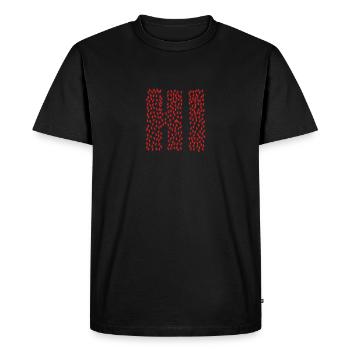 Salut avec des fourmis animaux insectes industrieux - T-shirt Premium bio Homme - noir - Devant - Nico (187cm)