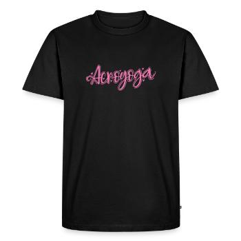 Acroyoga is fitness with balance Sport - Men's Premium Organic T-Shirt - black - Front - Nico (187cm)