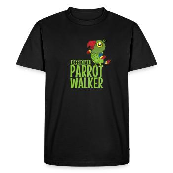 Official Parrot Walker Animal Tropics Bird - Men's Premium Organic T-Shirt - black - Front - Nico (187cm)