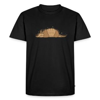 Armadillo Mammal Desert USA - Men's Premium Organic T-Shirt - black - Front - Nico (187cm)