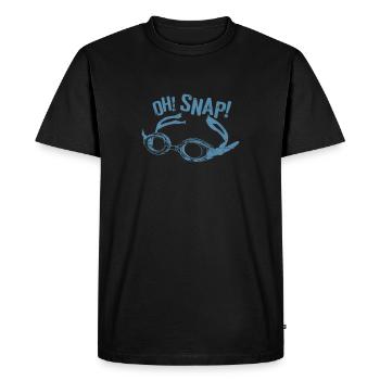 Oh! Instantané! Lunettes de plongée sports de natation - T-shirt Premium bio Homme - noir - Devant - Nico (187cm)
