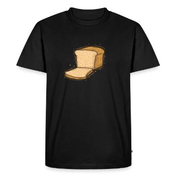 Pain grillé Boulanger alimentaire - T-shirt Premium bio Homme - noir - Devant - Nico (187cm)