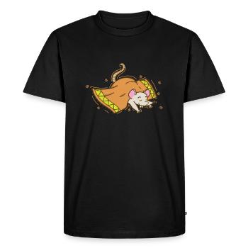 Mouse Under The Blanket Nature Pet - Men's Premium Organic T-Shirt - black - Front - Nico (187cm)