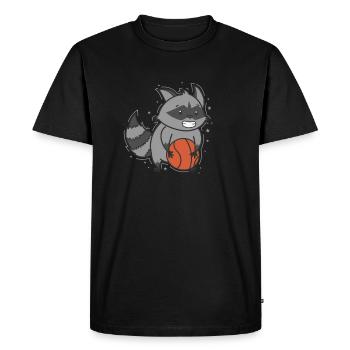Washable plays basketball omnivore - Men's Premium Organic T-Shirt - black - Front - Nico (187cm)