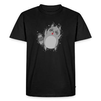 Washable from America - Men's Premium Organic T-Shirt - black - Front - Nico (187cm)