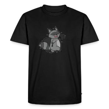 Washable with garbage bag nocturnal omnivore - Men's Premium Organic T-Shirt - black - Front - Nico (187cm)