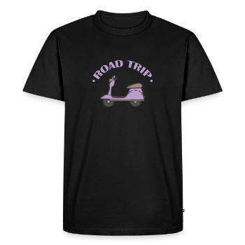 Road Trip Scooter Voyage d’aventure - T-shirt Premium bio Homme - noir - Devant - Nico (187cm)