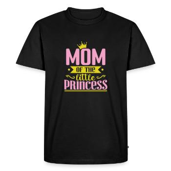 Maman de la petite princesse - T-shirt Premium bio Homme - noir - Devant - Nico (187cm)