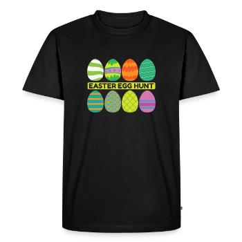 Easter Egg hunt Spring Beginning - Men's Premium Organic T-Shirt - black - Front - Nico (187cm)