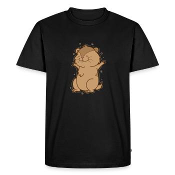 Lemming rodent overconfidence - Men's Premium Organic T-Shirt - black - Front - Nico (187cm)