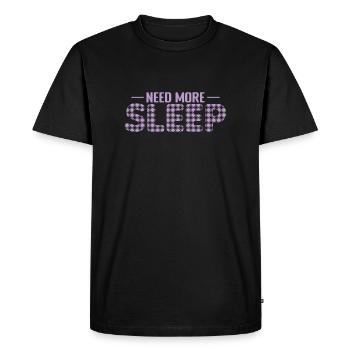 Need More Sleep Dream Tired - Men's Premium Organic T-Shirt - black - Front - Nico (187cm)