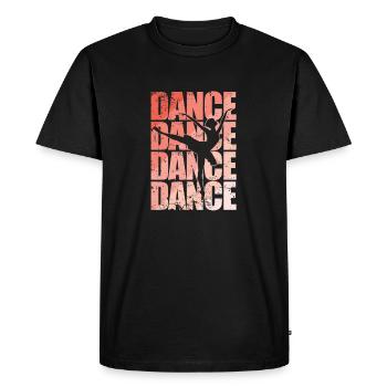 Dance with ballerina in ballet - Men's Premium Organic T-Shirt - black - Front - Nico (187cm)