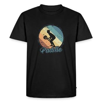 Joueur de padel Tennis - T-shirt Premium bio Homme - noir - Devant - Nico (187cm)
