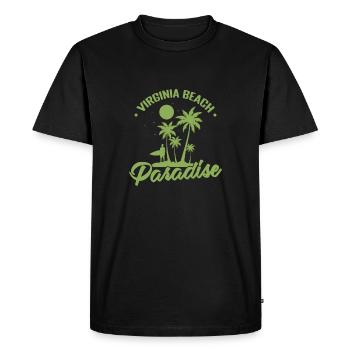 Virginia Beach Paradise Virginia City aux États-Unis - T-shirt Premium bio Homme - noir - Devant - Nico (187cm)