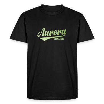 Aurora, une ville de l’État du Colorado - T-shirt Premium bio Homme - noir - Devant - Nico (187cm)