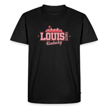 Louisville, une ville du Kentucky, dans l’État du Kentucky. - T-shirt Premium bio Homme - noir - Devant - Nico (187cm)