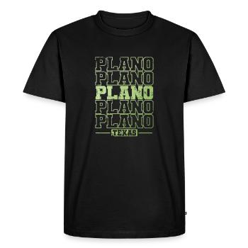 Plano, une ville du Texas, aux États-Unis - T-shirt Premium bio Homme - noir - Devant - Nico (187cm)