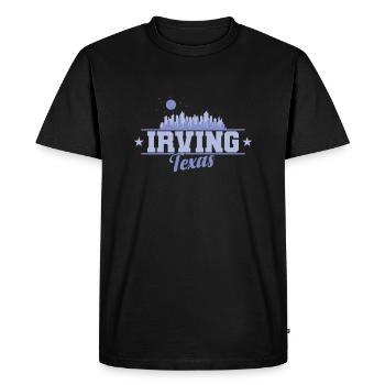 Irving, une ville du Texas, aux États-Unis - T-shirt Premium bio Homme - noir - Devant - Nico (187cm)