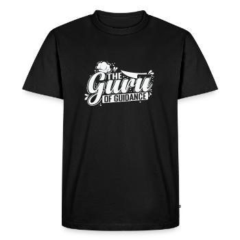 Le Gourou de la guidance - T-shirt Premium bio Homme - noir - Devant - Nico (187cm)