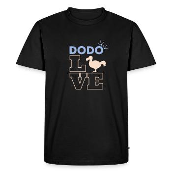 populaire Dodo Love - T-shirt Premium bio Homme - noir - Devant - Nico (187cm)