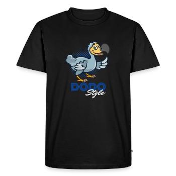 Dodo Style - Männer Premium Bio T-Shirt - Schwarz - Vorne - Nico (187cm)
