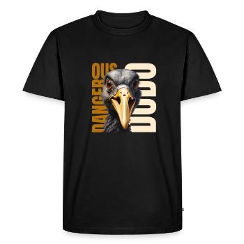 Dodo sauvage - T-shirt Premium bio Homme - noir - Devant - Nico (187cm)