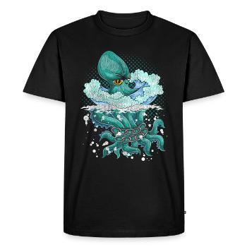 Poulpe - T-shirt Premium bio Homme - noir - Devant - Nico (187cm)