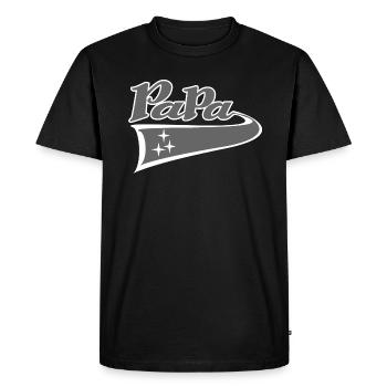Original gift idea for Dad Fathers' Day - Men's Premium Organic T-Shirt - black - Front - Nico (187cm)