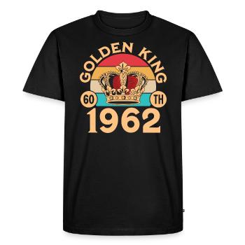 Awesome Since 1962 60th Anniversary - Men's Premium Organic T-Shirt - black - Front - Nico (187cm)