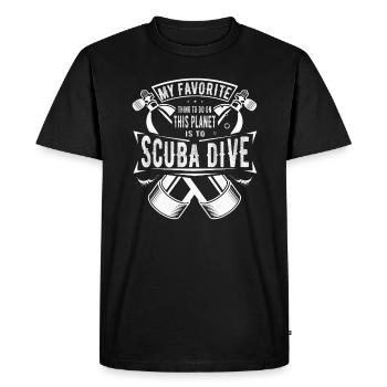 Ma chose préférée à faire est le cadeau de plongée sous-marine - T-shirt Premium bio Homme - noir - Devant - Nico (187cm)